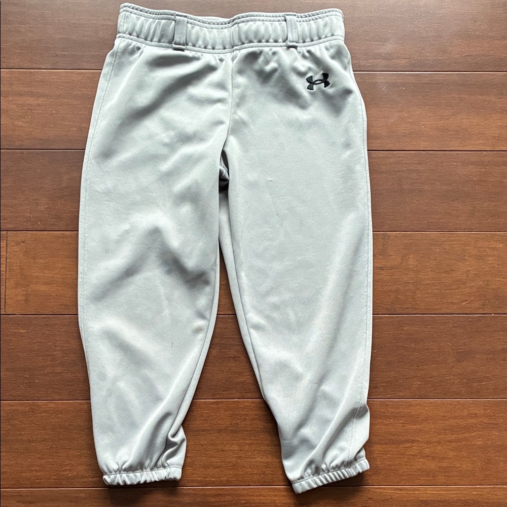 Under Armour Light Gray Girls Softball Pants